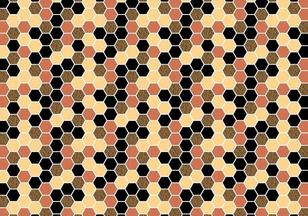 Fototapet - Hexagon mozaic (152,5x104 cm)