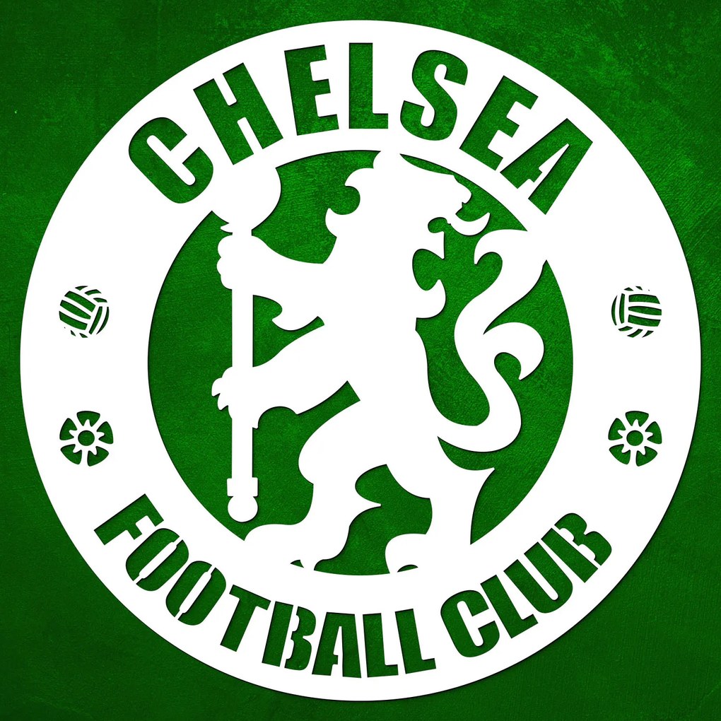 DUBLEZ | Logo din lemn pentru perete - Chelsea FC