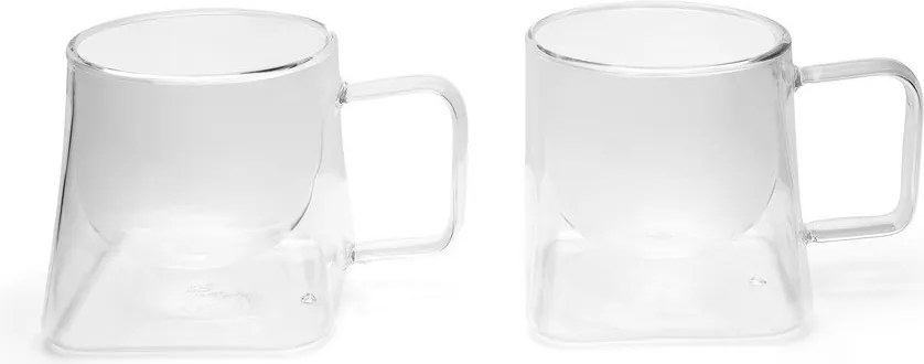 Căni 2 buc. cu perete dublu din sticlă 220 ml Otto – Leopold Vienna