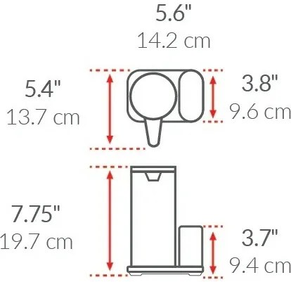 Simplehuman Dozator fără atingere cu suport pentruburete 414 ml, oțel inoxidabil lucios