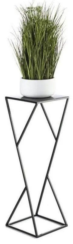 Suport pentru flori LOFT 70x23,5 cm negru