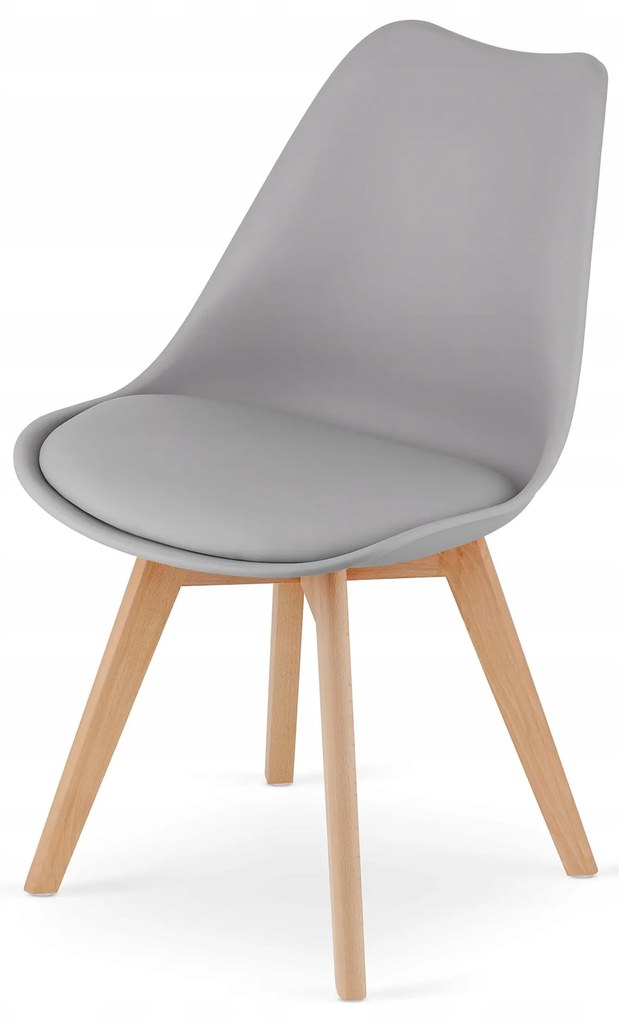 Set de masa 1 + 4, masa MADO 80x80cm stejar sonoma + scaun BALI MARK gri