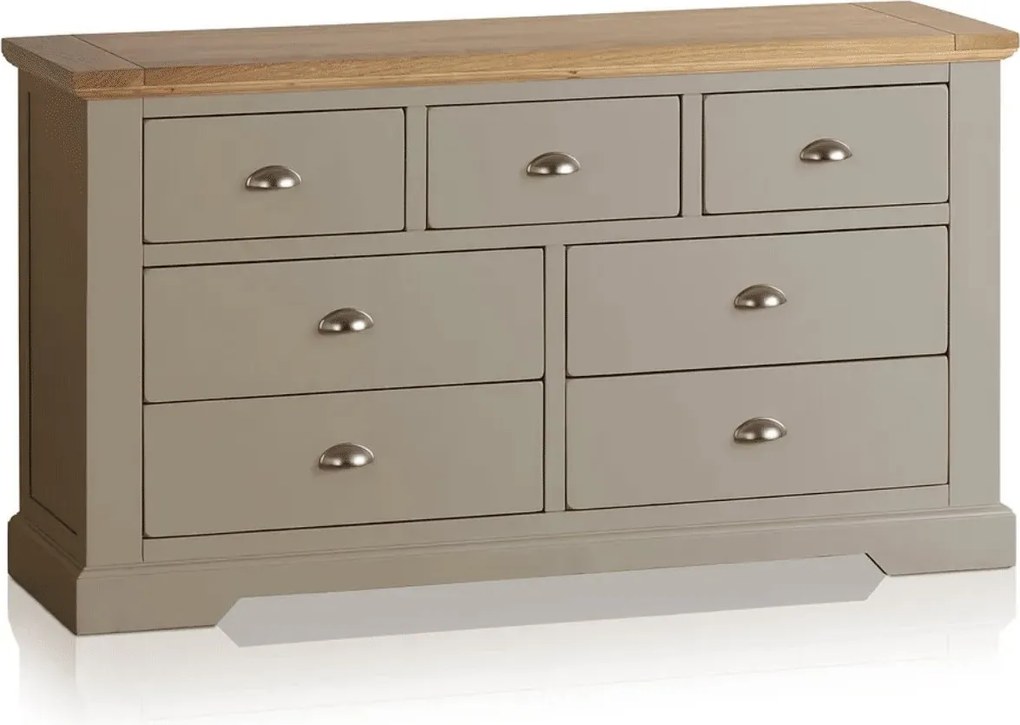 Comodă lemn masiv gri Ives III Personalizabilă, 141 × 43 × 77 cm