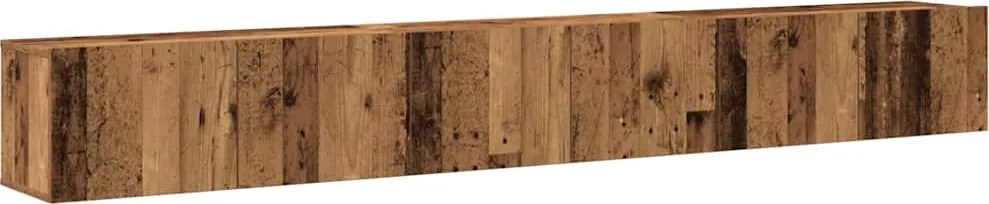 vidaXL Set dulap TV 3 piese montat pe perete lemn vechi lemn prelucrat