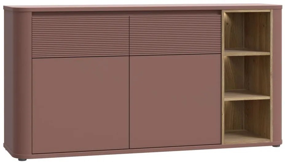 Comodă INAR, maro/stejar