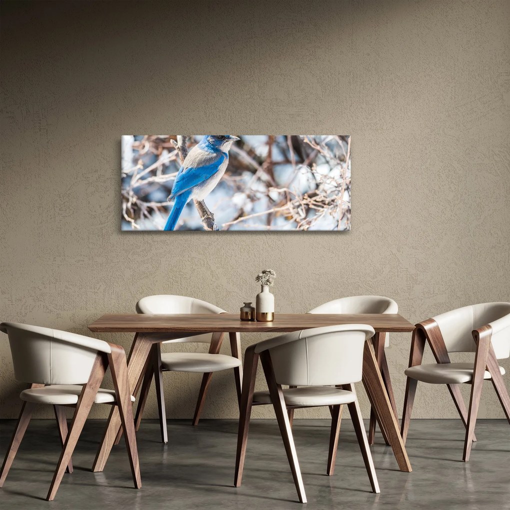 Tablou - Pasare de iarnă (120x50 cm)