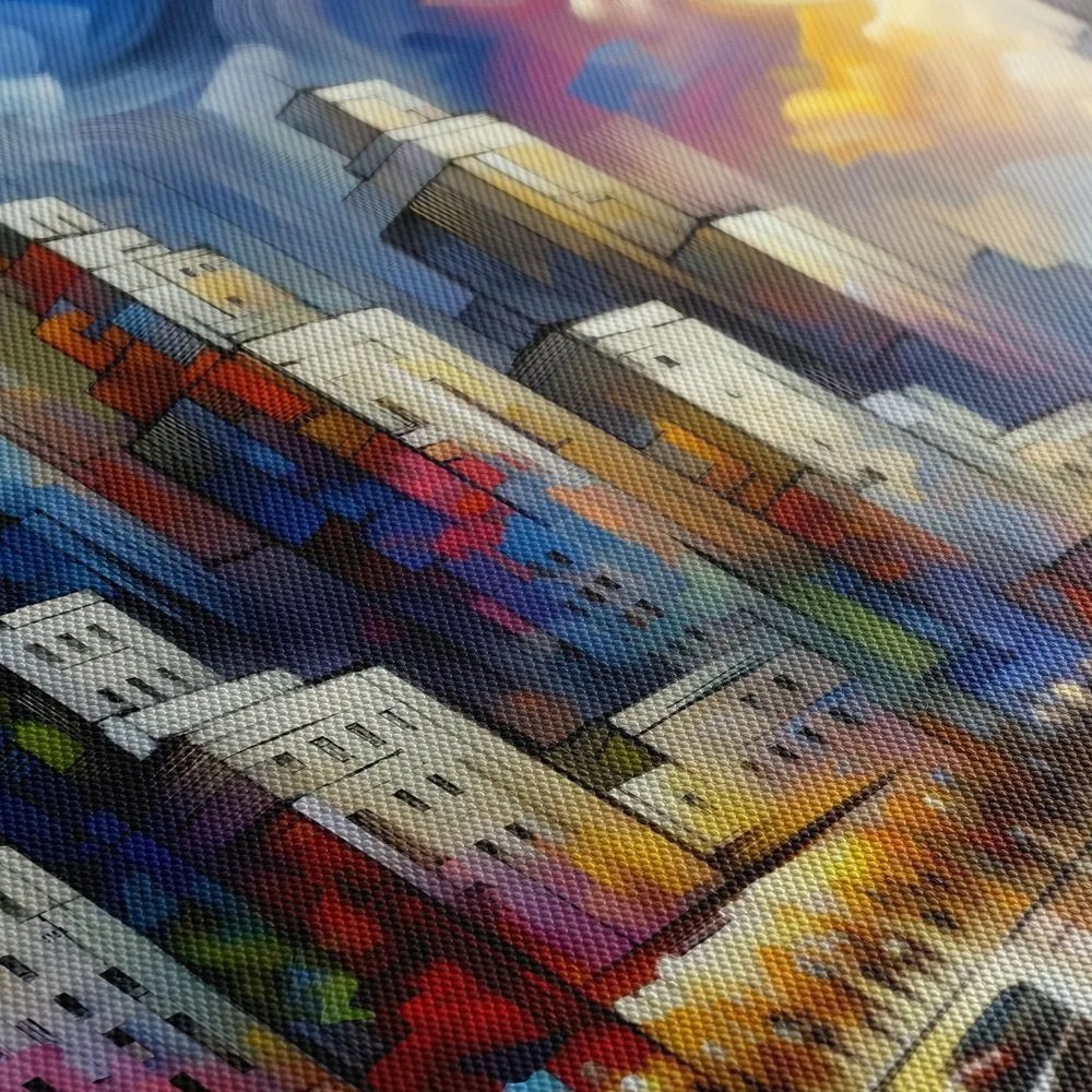 Tablou panoramă urbană abstractă