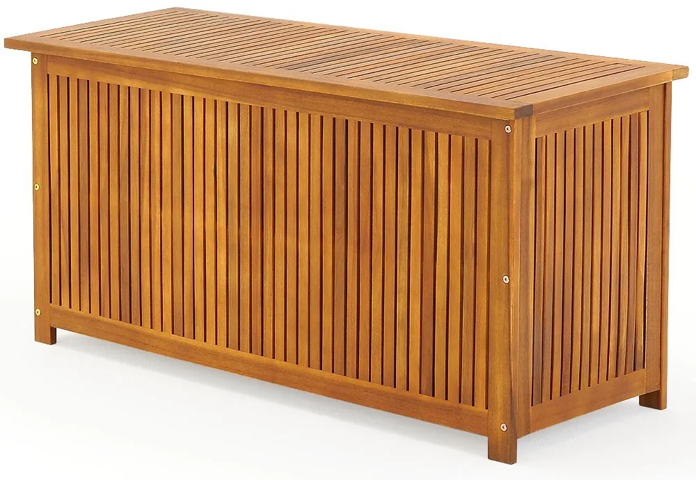 Ladă de lemn ACACIA, 117x50x59cm, maro natural Jurhan