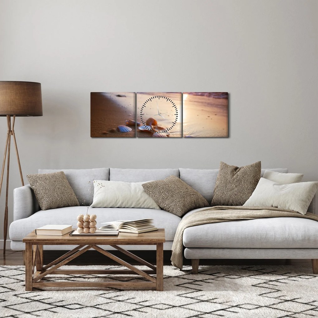 Tablou - Scoici (cu ceas) (90x30 cm)