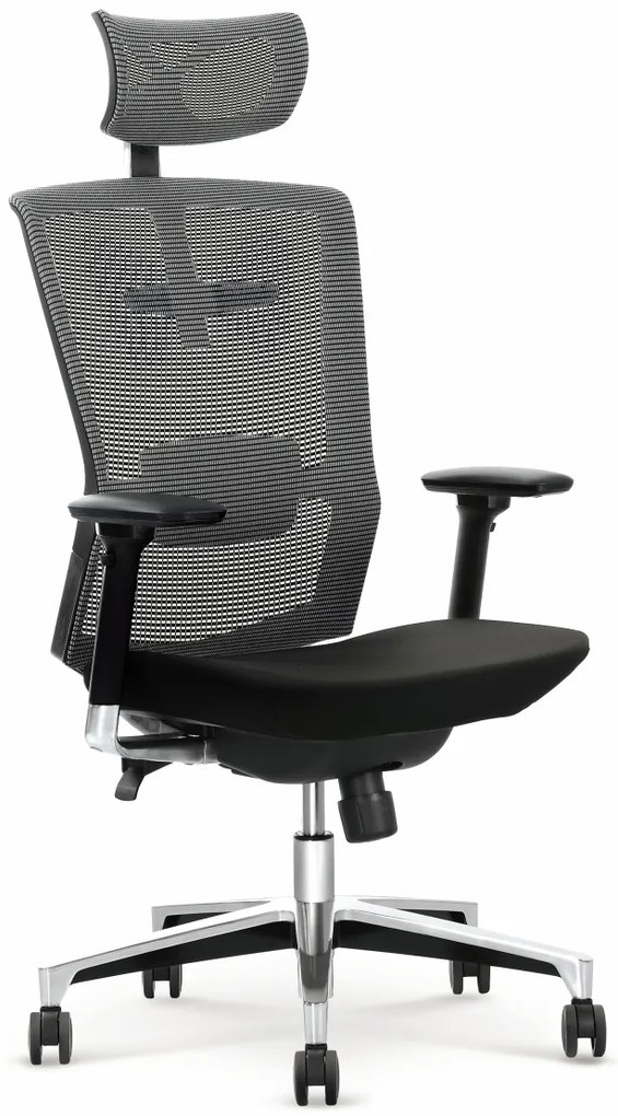 Scaun de birou Ambasador negru gri