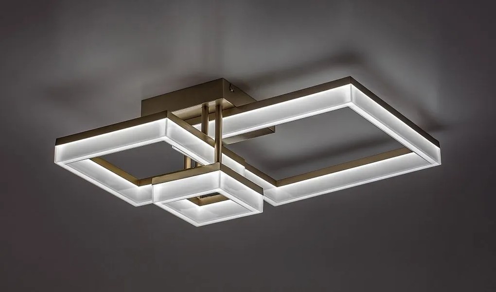 Plafoniera LED design geometric Amilia auriu