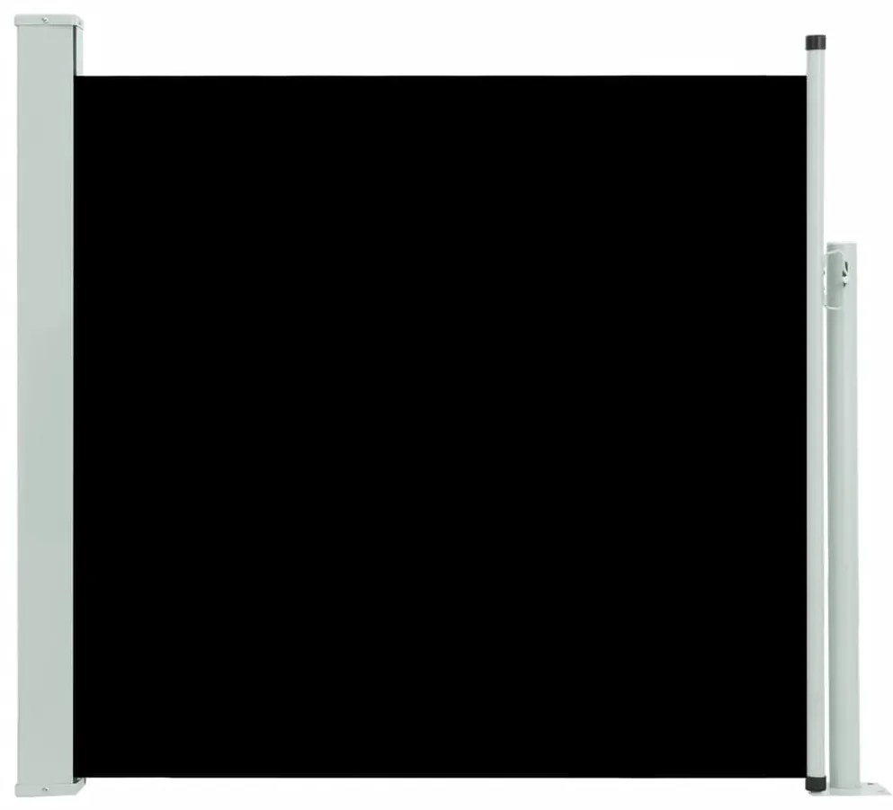 Copertina laterala retractabila de terasa, negru, 170 x 300 cm Negru, 170 x 300 cm