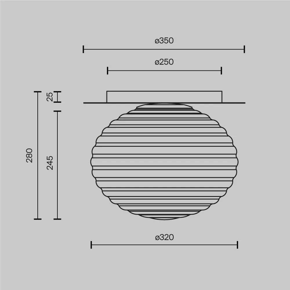 Plafoniera design modern decorativ Reels 1L auriu/alb
