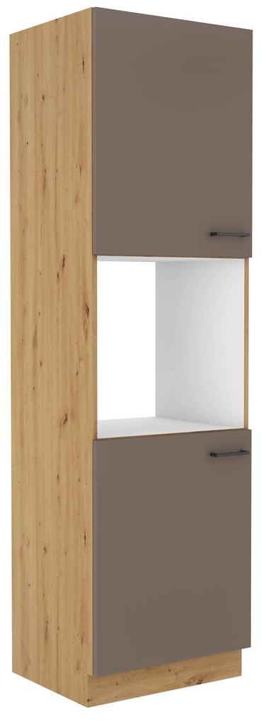 Dulap de alimente bucătărie deasupra cuptorului Barb 60 DP-210 2F (stejar artisan + trufă). 1044950