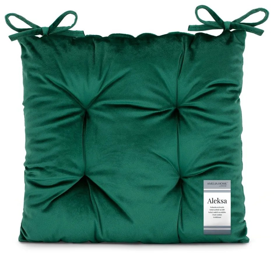 Pernă de scaun din catifea 40x40 cm Aleksa – Restilo