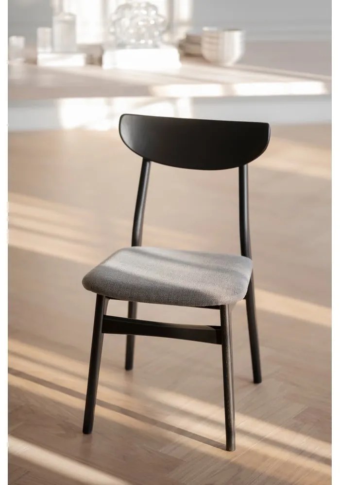 Scaune de dining negre 2 buc. Rodham - Rowico