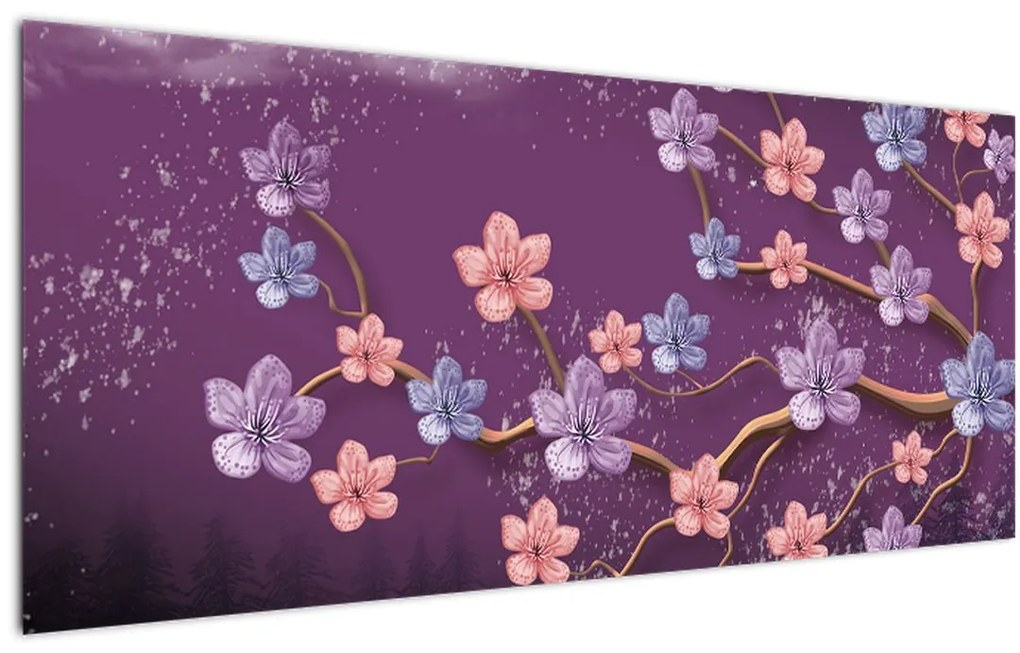 Tablou - Amurg de primăvară (120x50 cm)