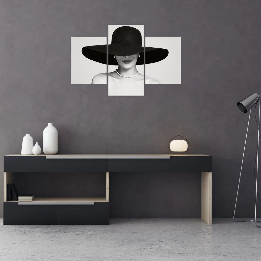 Tablou - Femeia cu pălărie (90x60 cm)