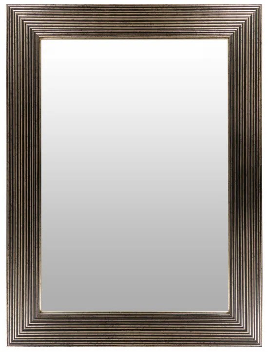 Oglinda dreptunghiulara cu rama din polistiren neagra/aurie Harper, 79cm (L) x 59cm (L) x 1,8cm (H)