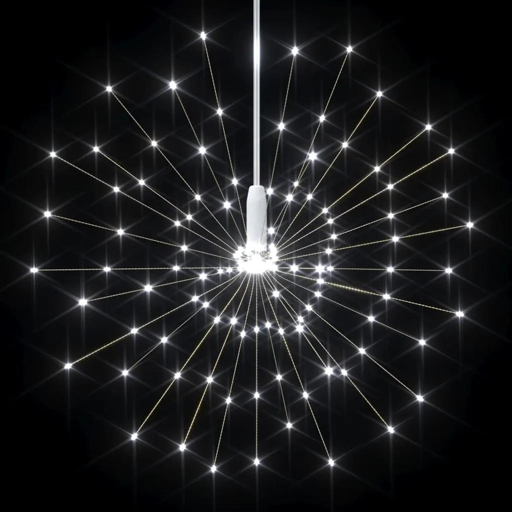 Lampi cu artificii de Craciun, 10 buc., 1400 LED alb rece 20 cm 10, Alb rece