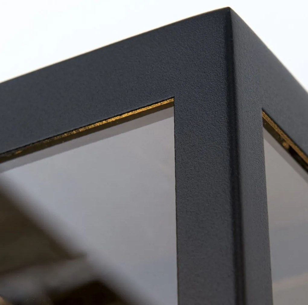 Aplica de exterior stil contemporan IP44 LUMINA negru/alama
