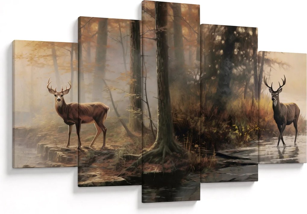 Tablou - Vintage pictura wildlife (150x105 cm)