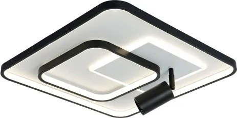 Brilagi - Plafonieră LED dimabilă UNITY LED/75W/230V + 1xGU10/3W alb/negru + telecomandă