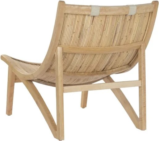 Scaun tip fotoliu din rattan