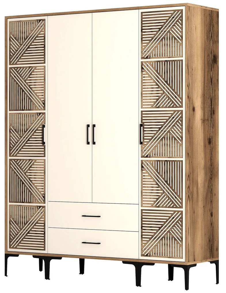 Dulap de haine Kiara PTP (Nuc + Crem). 1088478