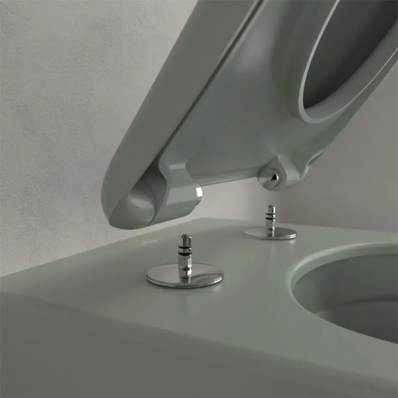 Vas wc suspendat, Villeroy & Boch, Antao, rimless, cu TwistFlush, verde mat