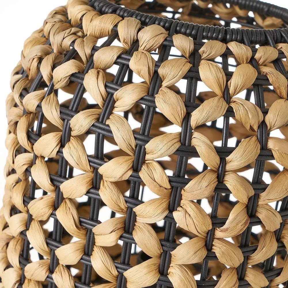 Veioză negru/natural (înălțime 30 cm) – Casa Selección