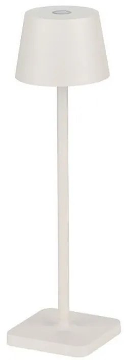 Veioza/Lampa de masa LED portabila exterior IP54 DECK alb