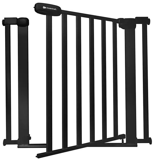 Barieră de siguranță KINDERKRAFT LOCK&GO 75-103 cm negru