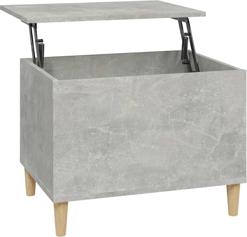 vidaXL Măsuță de cafea, gri beton, 60x44,5x45 cm, lemn prelucrat