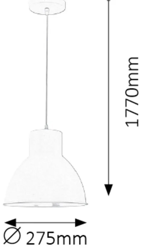 Pendul design industrial metalic antracit DEREK 2578 RX