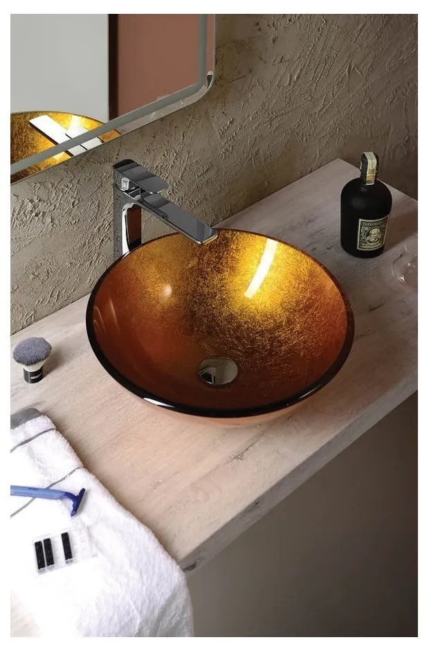 Baterie argintiu-lucios pentru chiuvetă înaltă Spy – Sapho