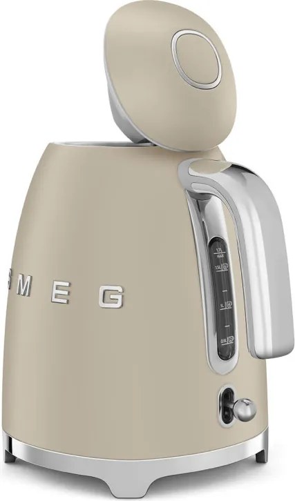 Cana electrica SMEG KLF03MLMEU, 2400 W, 1,7 l, Baza rotativa la 360°, Finisaj mat, Bej