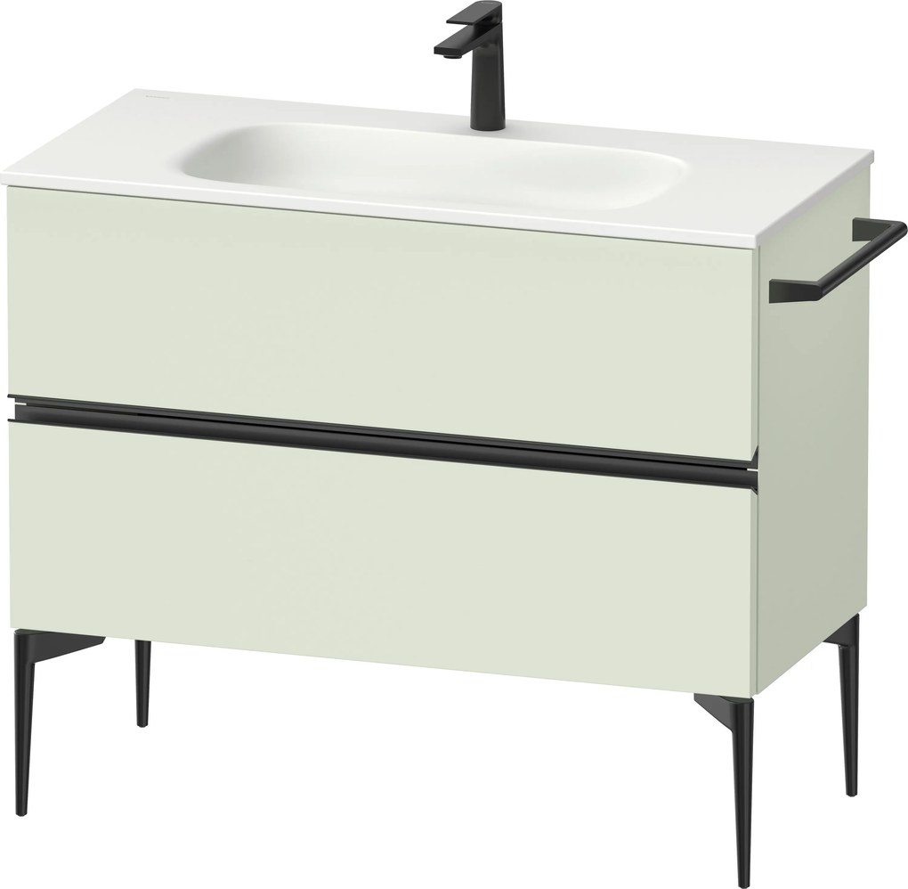 Duravit Sivida dulap 101x47.7x59.2 cm sub chiuveta pe perete negru-verde SV46520BDHH0000