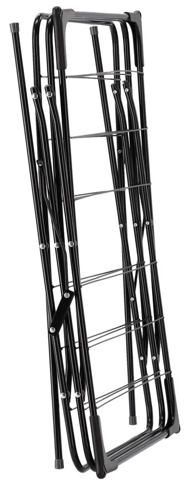 Uscător de rufe Aldotrade CAMILLA negru, 62 x 51 x 136,5 cm