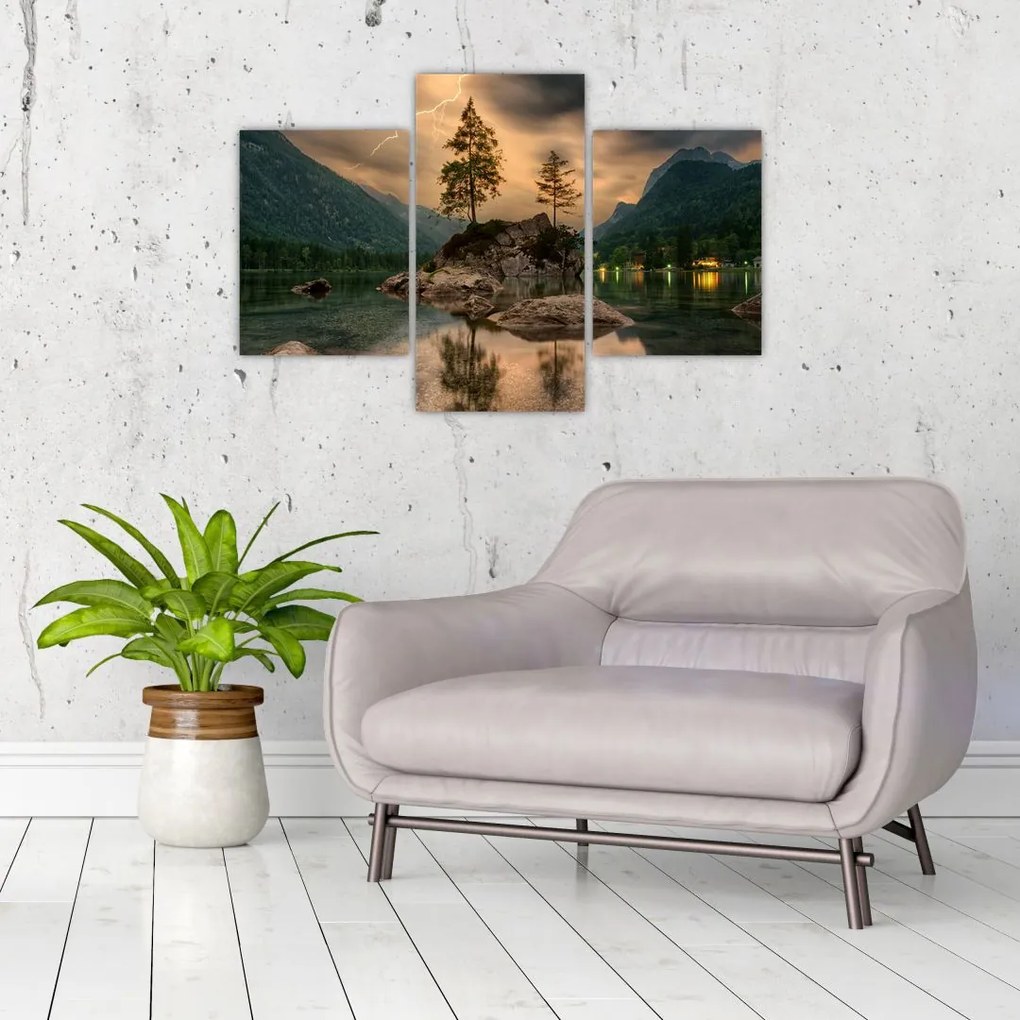 Tablou - lacul în munți (90x60 cm)