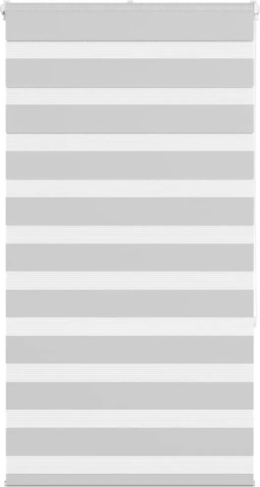 vidaXL Jaluzea tip zebra gri deschis lățime țesătură 65,9 cm poliester