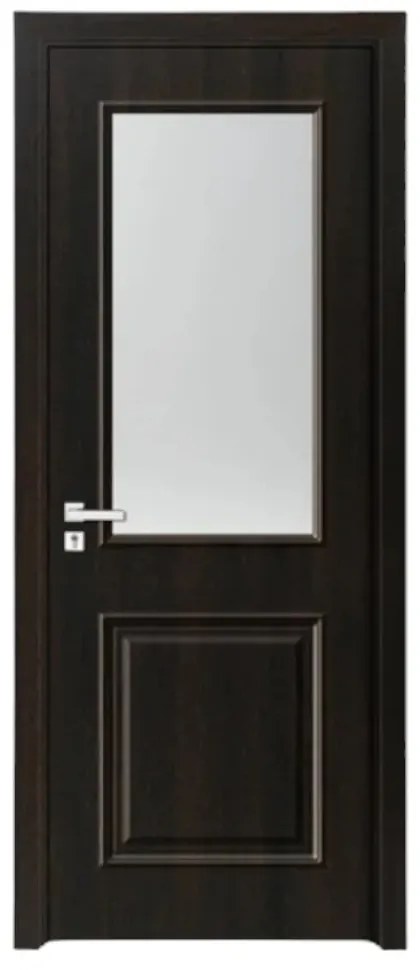 Usa Interior din MDF Novo Doors ND10 LUX PREMIUM, Cadru din Lemn Masiv, KIT COMPLET, Toc Reglabil de 10 CM INCLUS, Plinta pe Ambele Parti (Culoare: