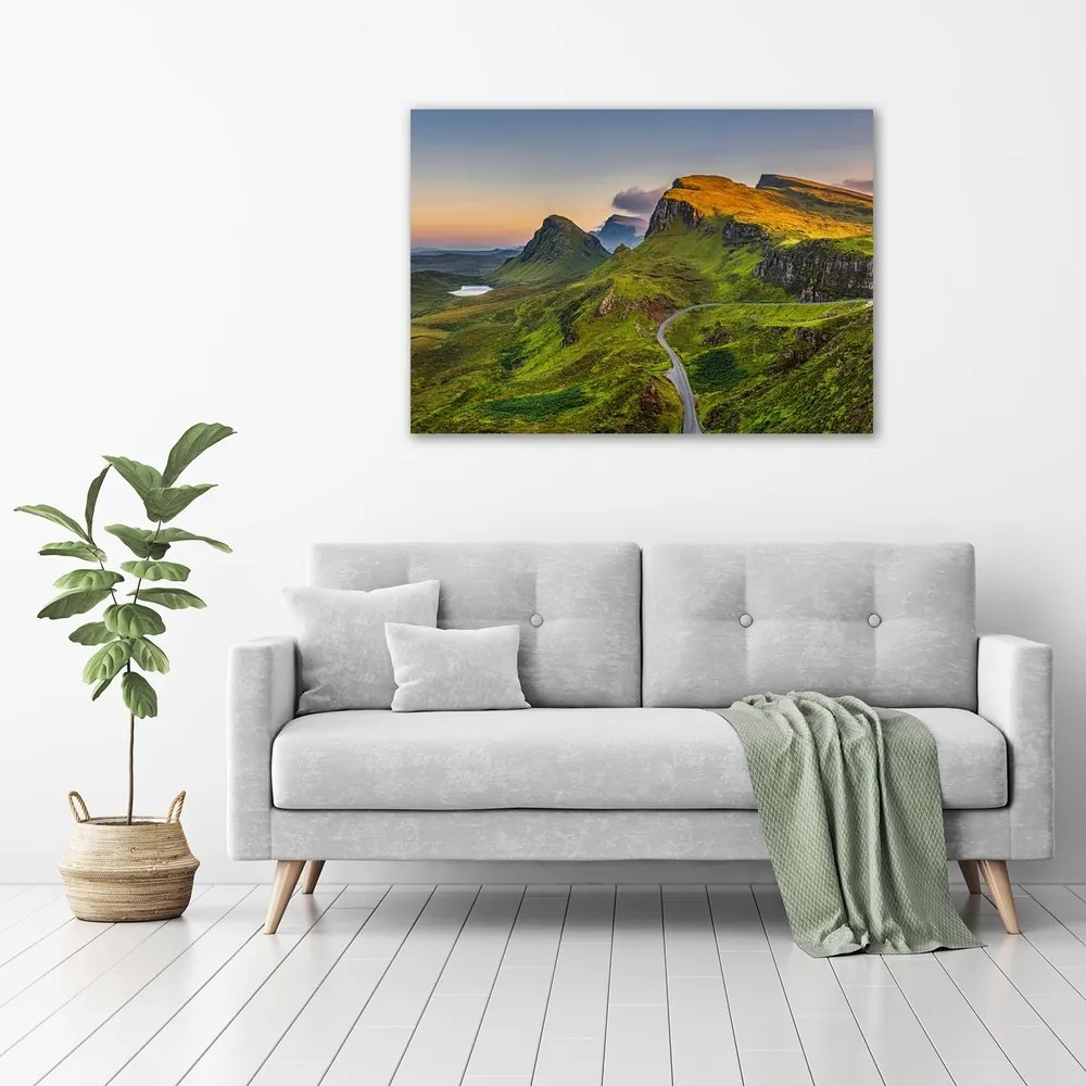 Tablou pe pânză canvas Dealurile din scoția