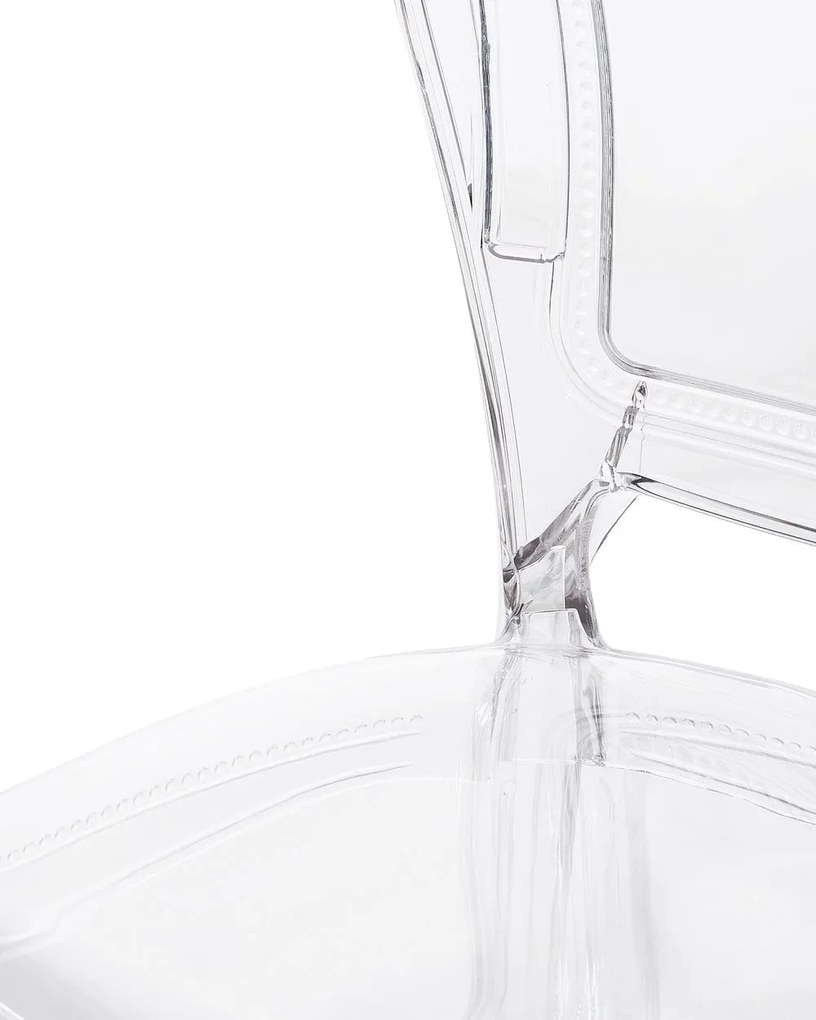 Set 2 buc. scaune pentru sufragerie Vitton (transparent). 1009867