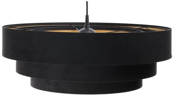 Lustr TRINITI pe cablu 1xE27/60W/230V negru/auriu