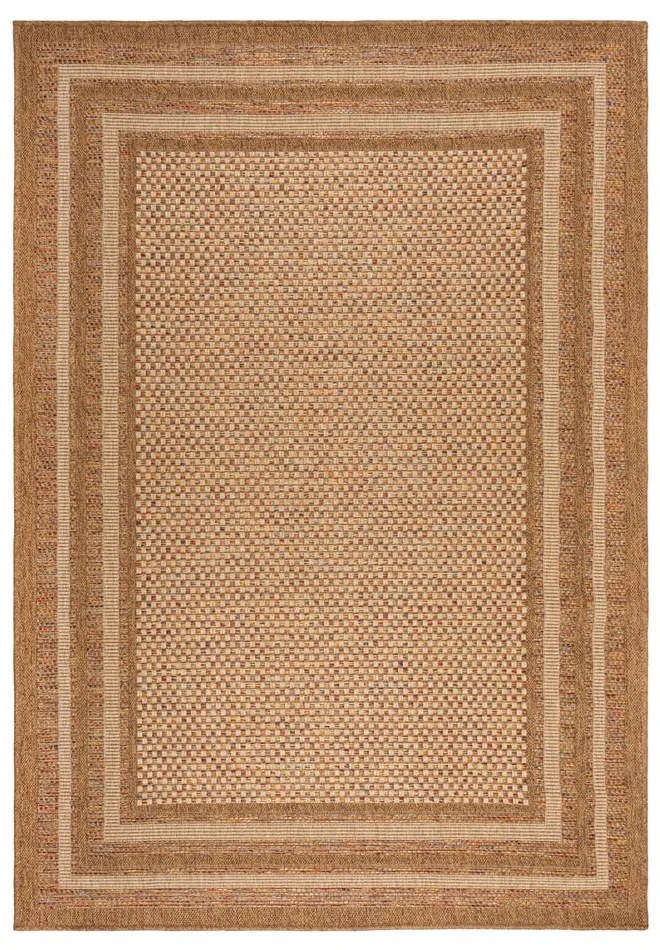 Covor pentru exterior și interior în culoare naturală 120x170 cm Layla Border – Flair Rugs