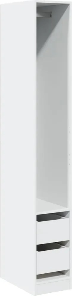 vidaXL Șifonier, alb, 30x50x200 cm, lemn prelucrat