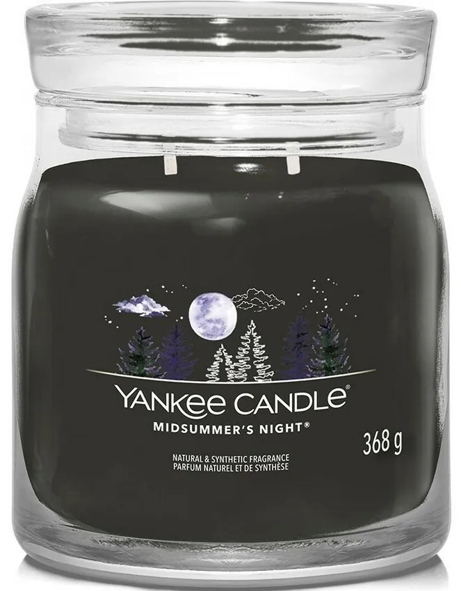 Lumânare parfumată medie Yankee Candle SignatureMidsummer’s Night, 368 g, M