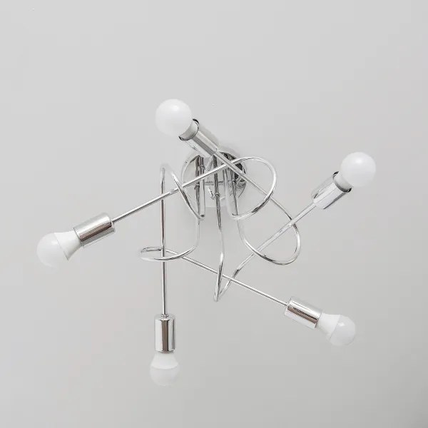 Lustră aplicată OXFORD 5xE27/15W/230V crom lucios