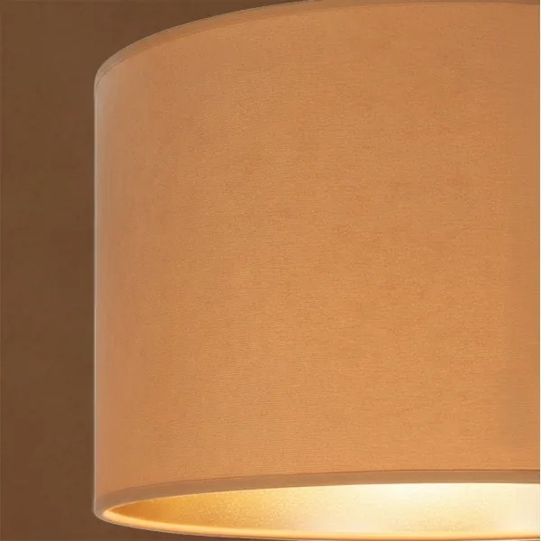 BRILAGI - Lustră suspendată VELVET pe cablu, 1xE27/60W/230V, diametru 40 cm, bej/auriu
